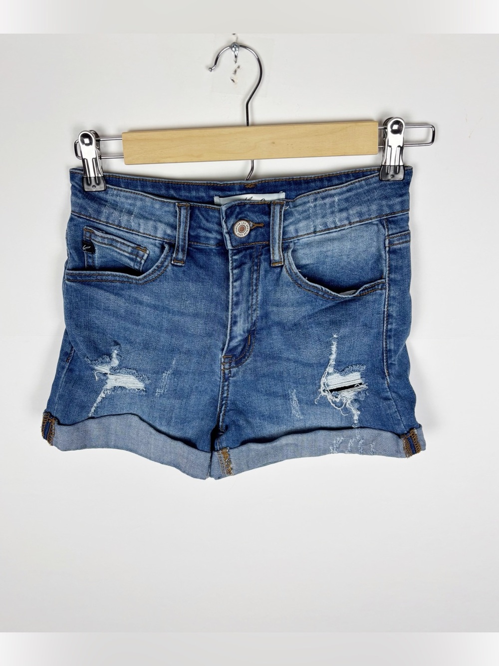 Kancan Denim Jean Shorts Distressed Estillo Size 24